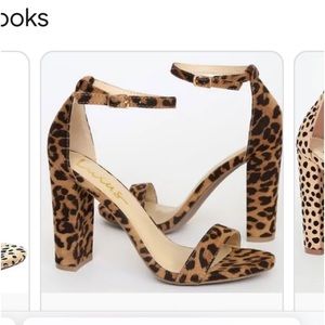Leopard Block Heel